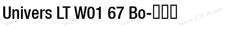 Univers LT W01 67 Bo字体转换